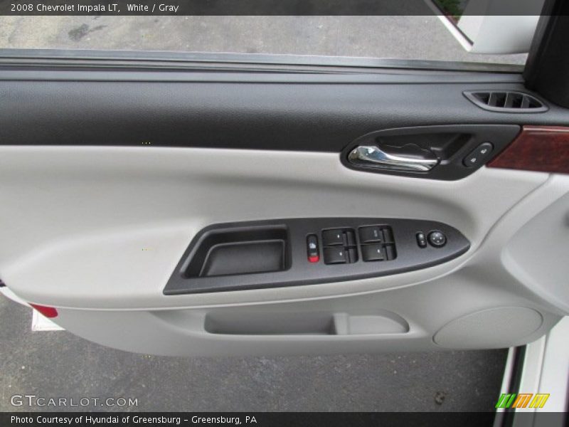 White / Gray 2008 Chevrolet Impala LT