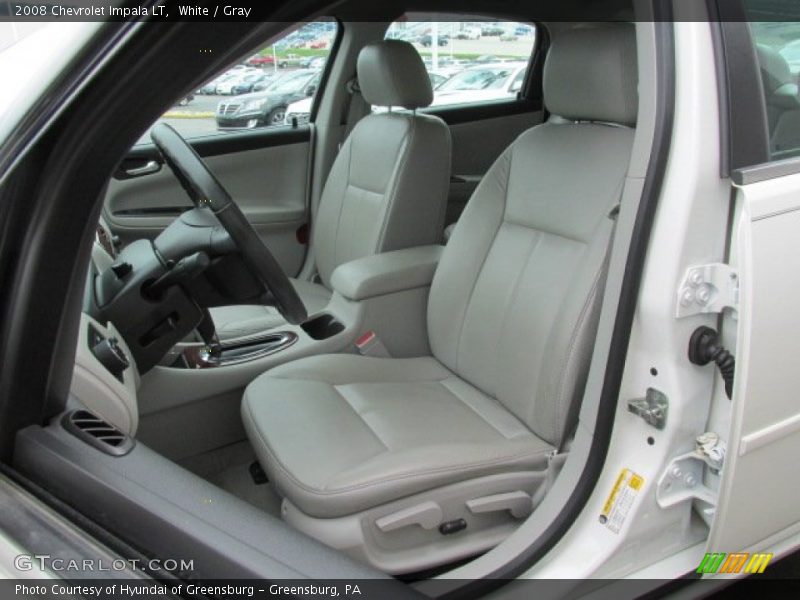 White / Gray 2008 Chevrolet Impala LT