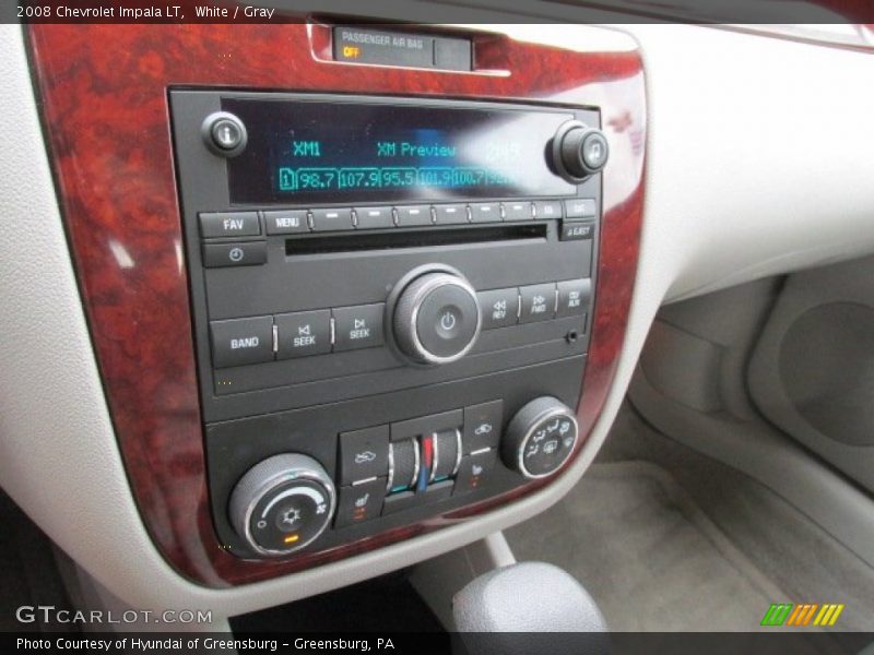 White / Gray 2008 Chevrolet Impala LT
