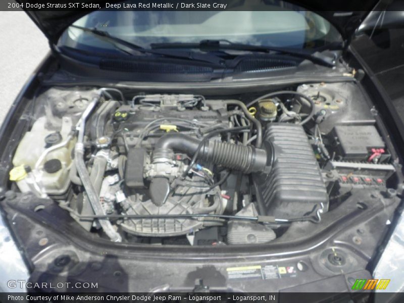 Deep Lava Red Metallic / Dark Slate Gray 2004 Dodge Stratus SXT Sedan