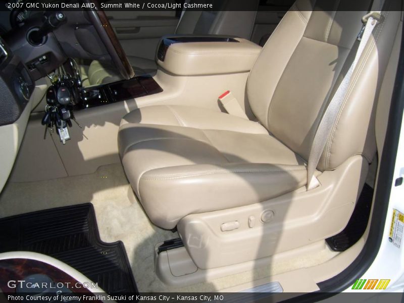Summit White / Cocoa/Light Cashmere 2007 GMC Yukon Denali AWD