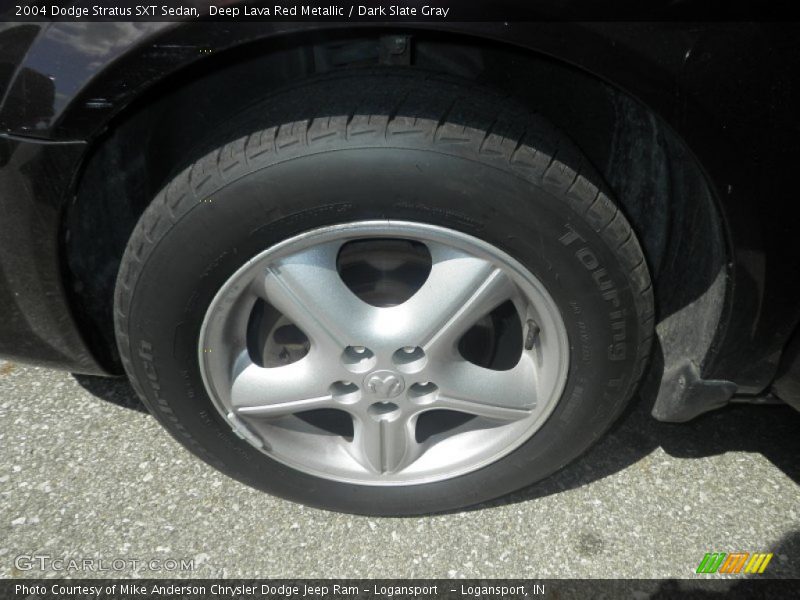 Deep Lava Red Metallic / Dark Slate Gray 2004 Dodge Stratus SXT Sedan