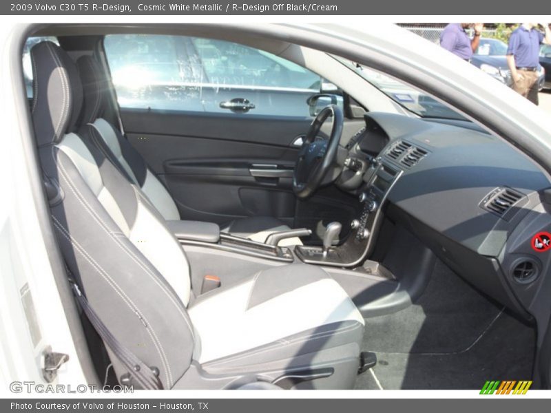 Cosmic White Metallic / R-Design Off Black/Cream 2009 Volvo C30 T5 R-Design