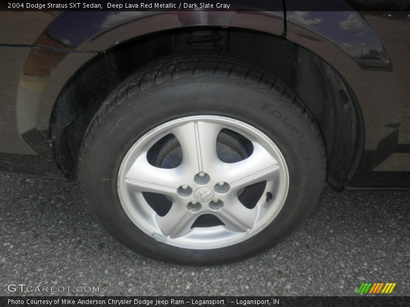 Deep Lava Red Metallic / Dark Slate Gray 2004 Dodge Stratus SXT Sedan