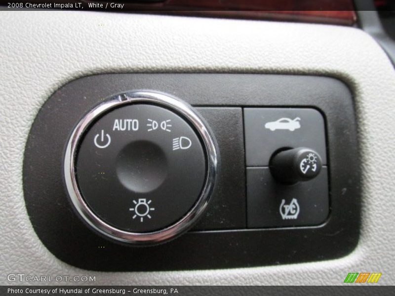 White / Gray 2008 Chevrolet Impala LT