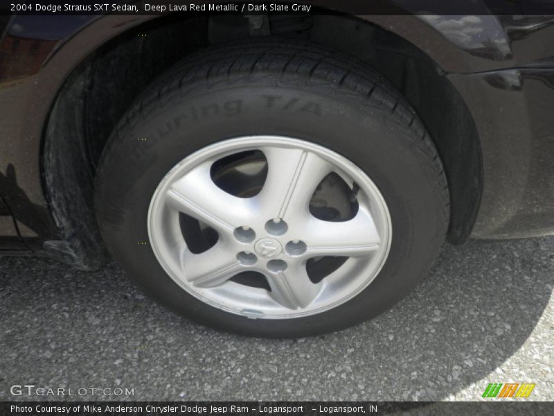 Deep Lava Red Metallic / Dark Slate Gray 2004 Dodge Stratus SXT Sedan