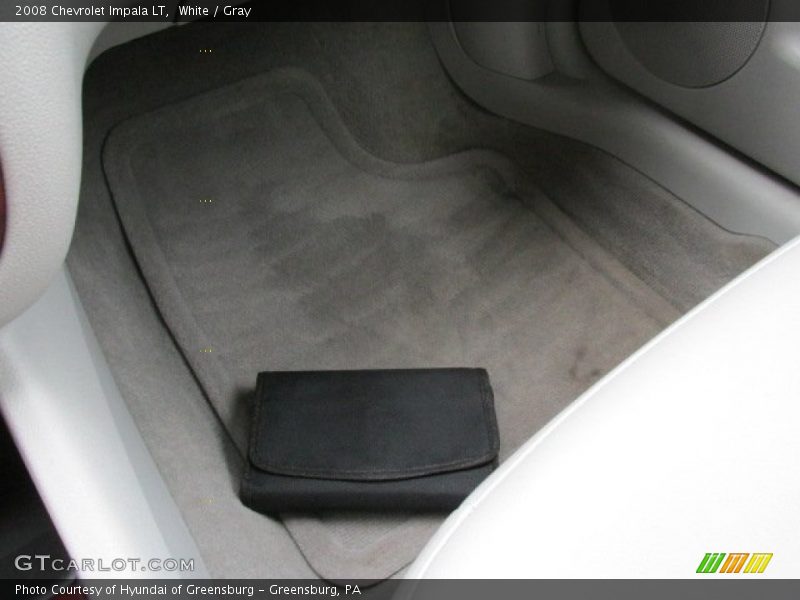 White / Gray 2008 Chevrolet Impala LT