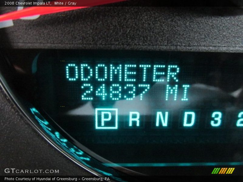 White / Gray 2008 Chevrolet Impala LT