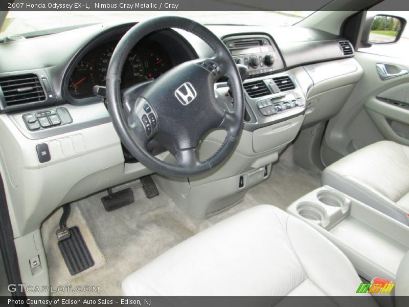 Nimbus Gray Metallic / Gray 2007 Honda Odyssey EX-L