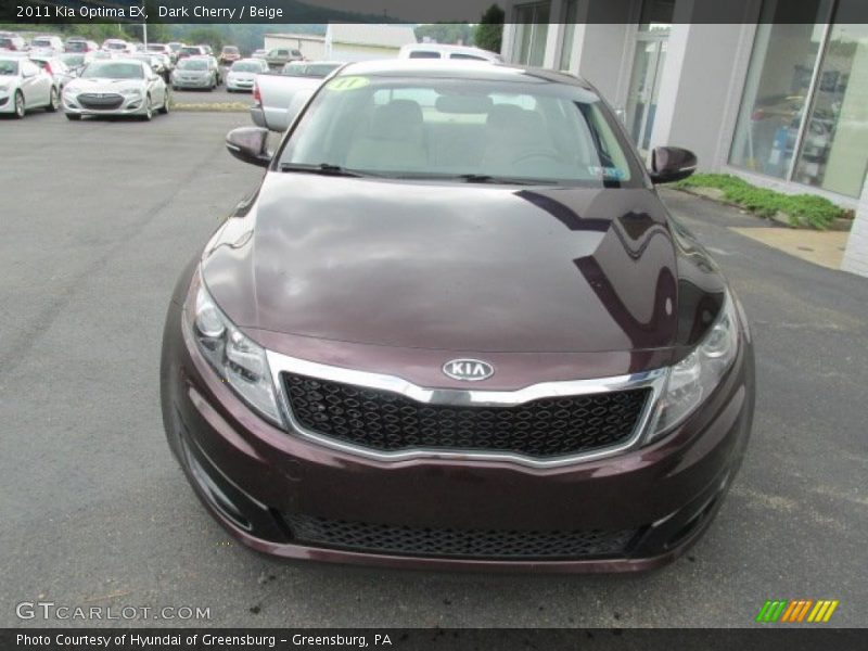 Dark Cherry / Beige 2011 Kia Optima EX