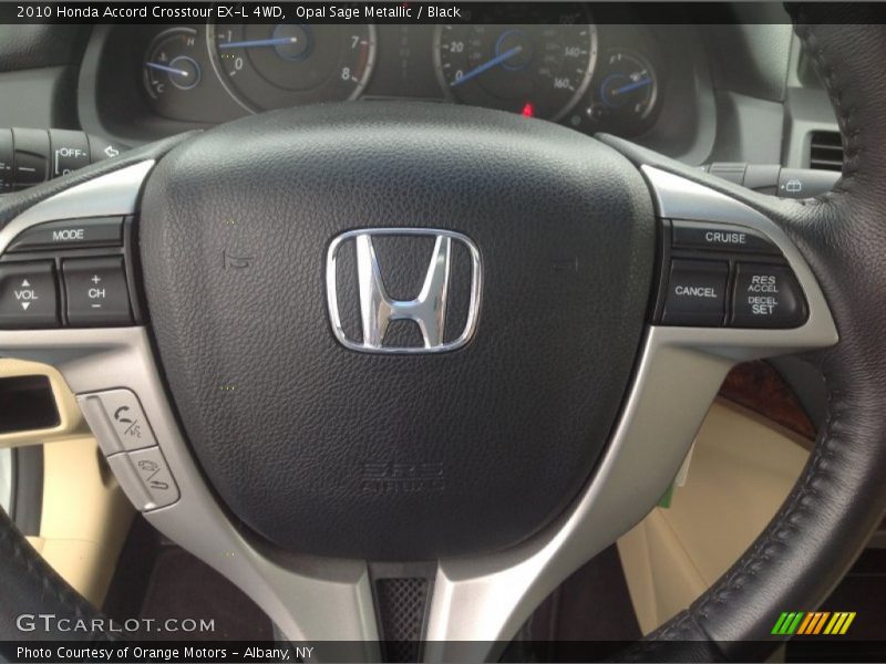 Opal Sage Metallic / Black 2010 Honda Accord Crosstour EX-L 4WD