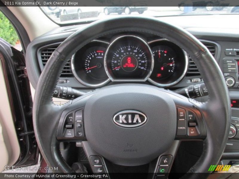 Dark Cherry / Beige 2011 Kia Optima EX