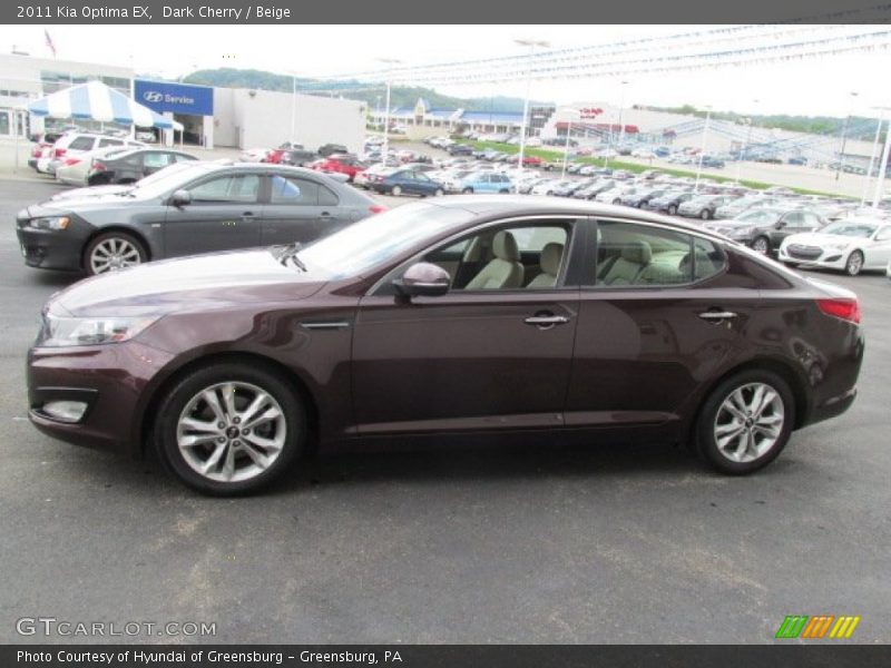 Dark Cherry / Beige 2011 Kia Optima EX