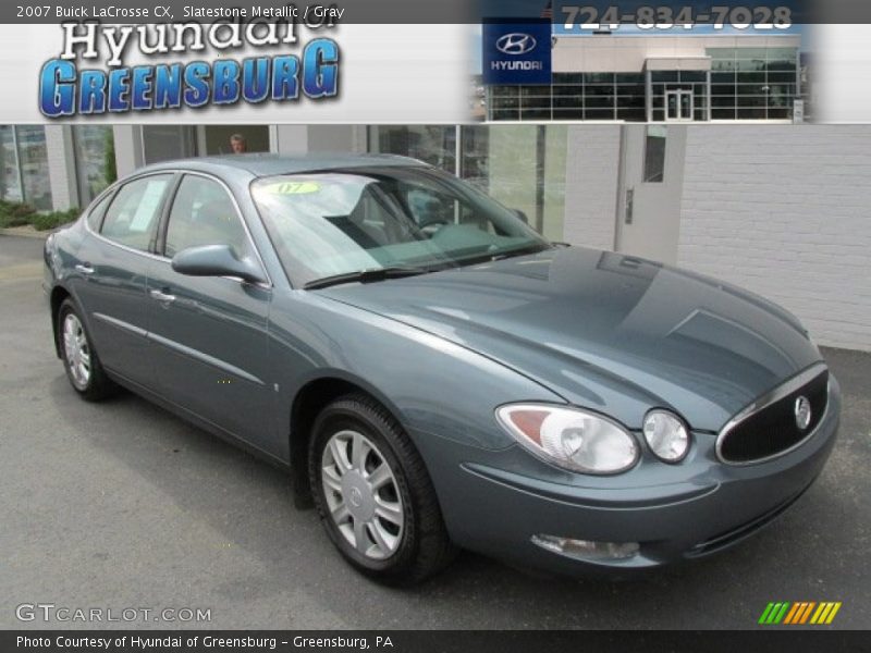 Slatestone Metallic / Gray 2007 Buick LaCrosse CX