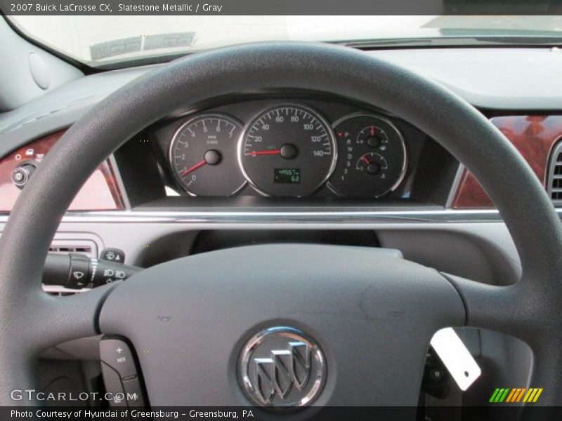 Slatestone Metallic / Gray 2007 Buick LaCrosse CX