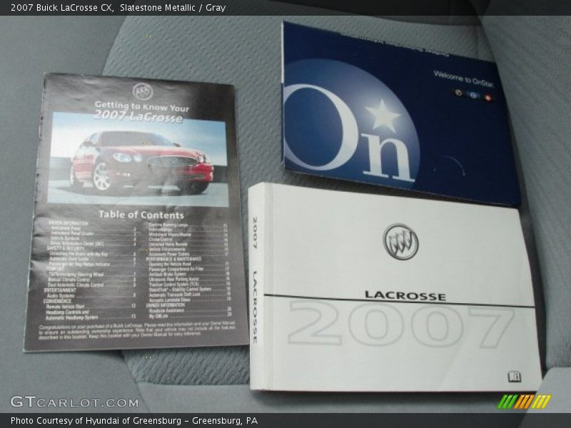 Slatestone Metallic / Gray 2007 Buick LaCrosse CX