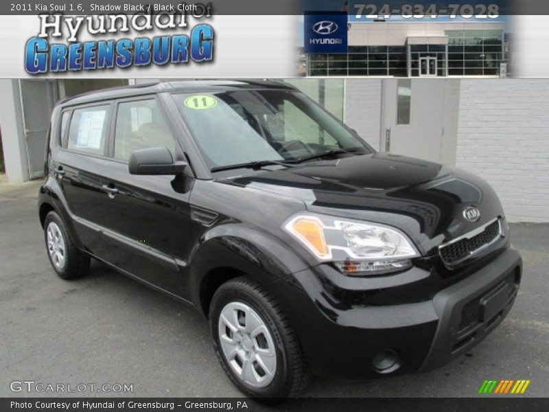 Shadow Black / Black Cloth 2011 Kia Soul 1.6