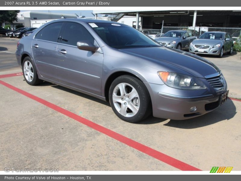 Carbon Gray Pearl / Ebony 2007 Acura RL 3.5 AWD Sedan