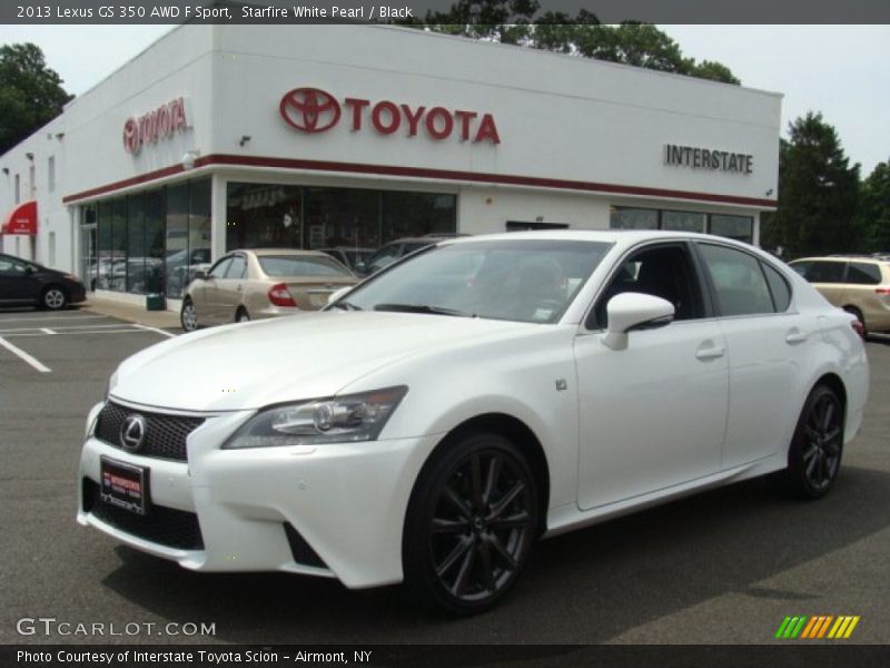 Starfire White Pearl / Black 2013 Lexus GS 350 AWD F Sport