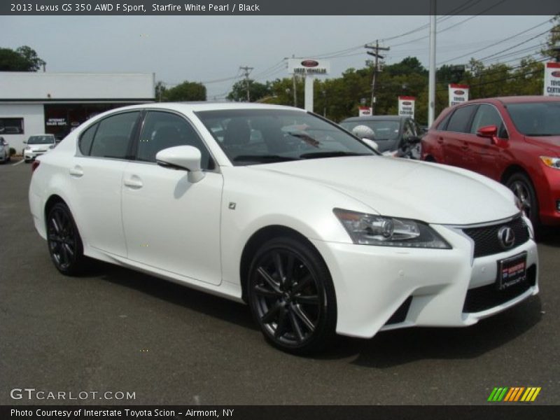 Starfire White Pearl / Black 2013 Lexus GS 350 AWD F Sport