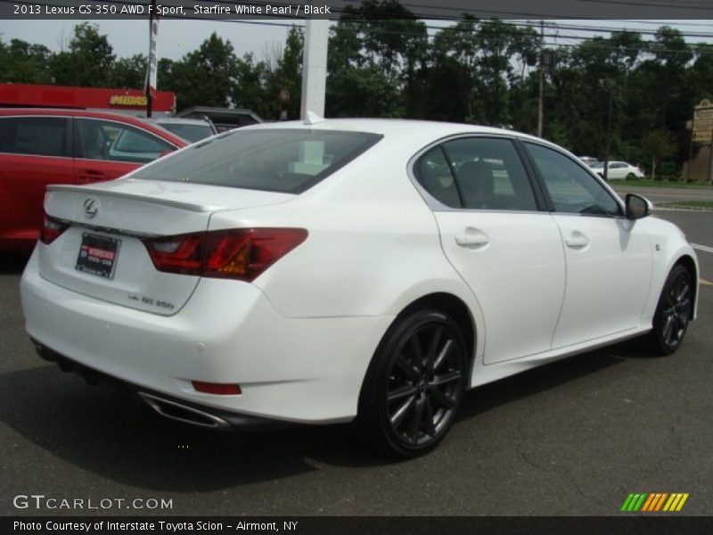 Starfire White Pearl / Black 2013 Lexus GS 350 AWD F Sport