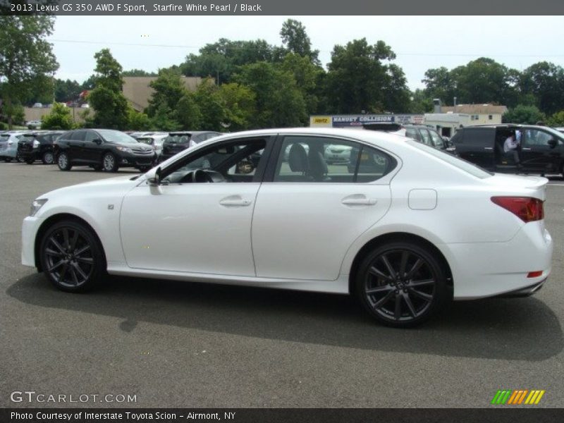 Starfire White Pearl / Black 2013 Lexus GS 350 AWD F Sport