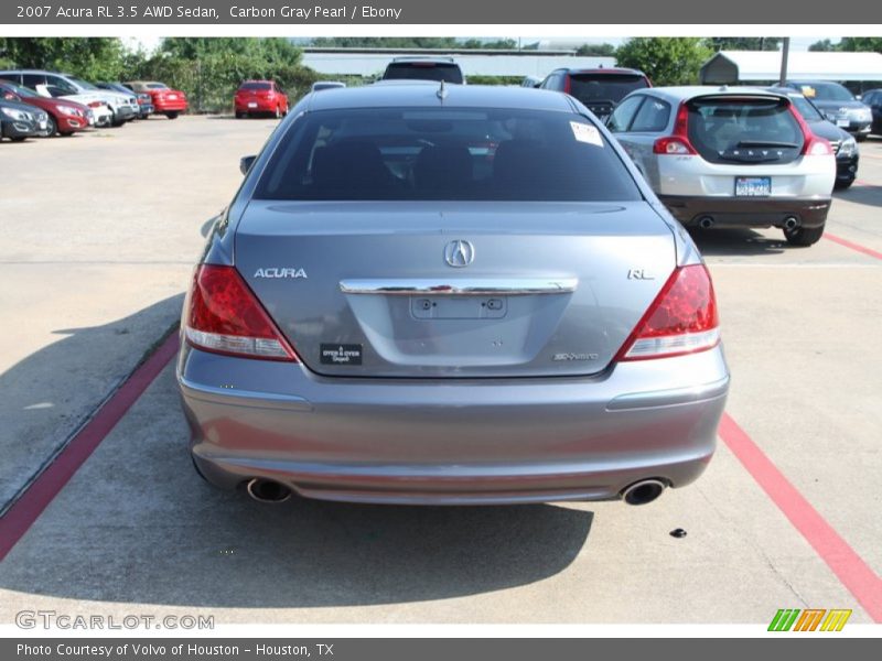 Carbon Gray Pearl / Ebony 2007 Acura RL 3.5 AWD Sedan