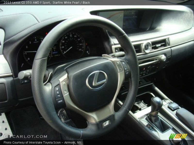 Starfire White Pearl / Black 2013 Lexus GS 350 AWD F Sport