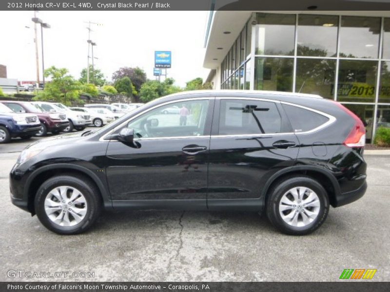 Crystal Black Pearl / Black 2012 Honda CR-V EX-L 4WD