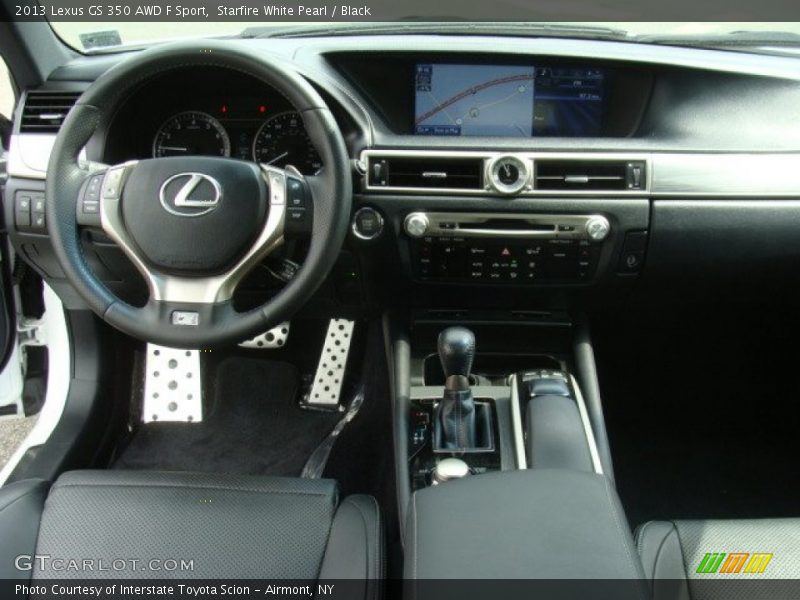 Starfire White Pearl / Black 2013 Lexus GS 350 AWD F Sport
