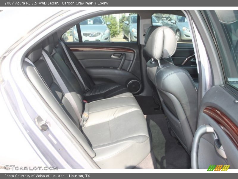 Rear Seat of 2007 RL 3.5 AWD Sedan