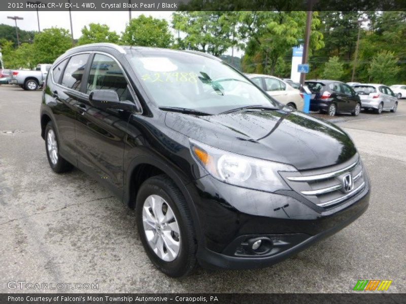 Crystal Black Pearl / Black 2012 Honda CR-V EX-L 4WD