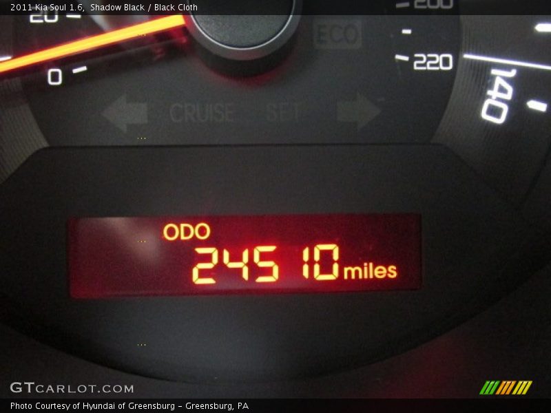 Shadow Black / Black Cloth 2011 Kia Soul 1.6