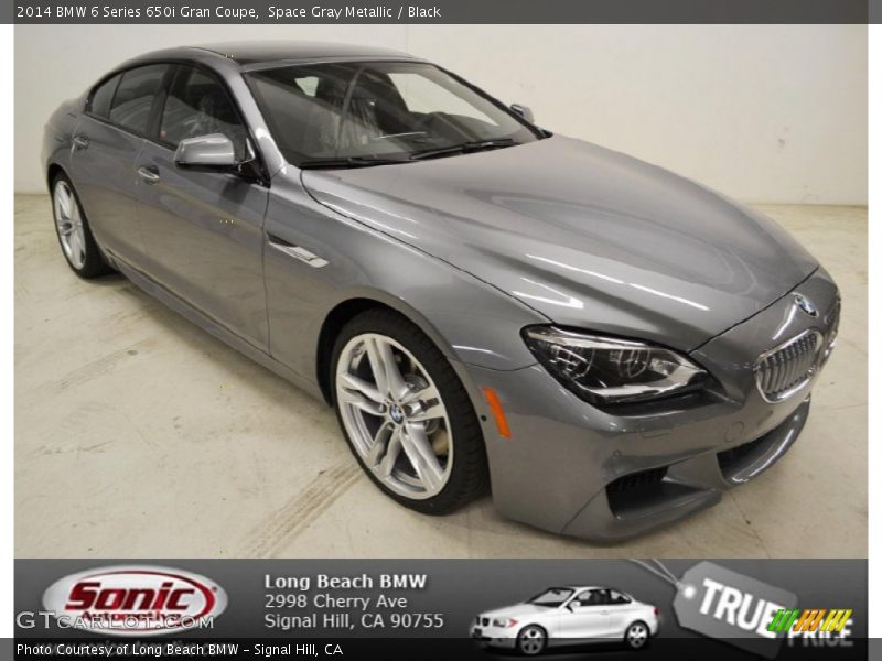 Space Gray Metallic / Black 2014 BMW 6 Series 650i Gran Coupe
