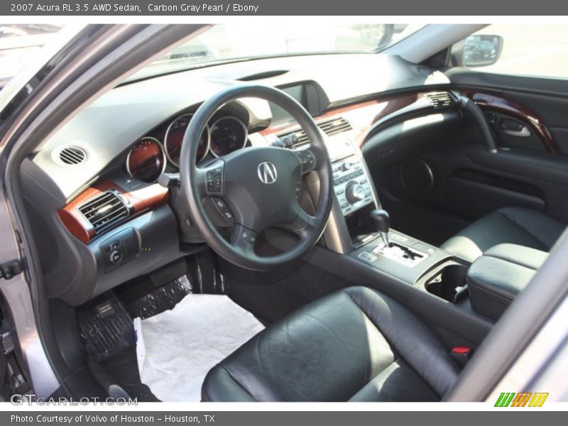 Ebony Interior - 2007 RL 3.5 AWD Sedan 