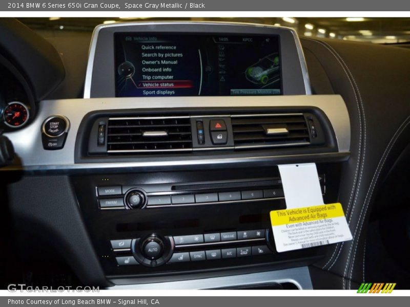 Controls of 2014 6 Series 650i Gran Coupe