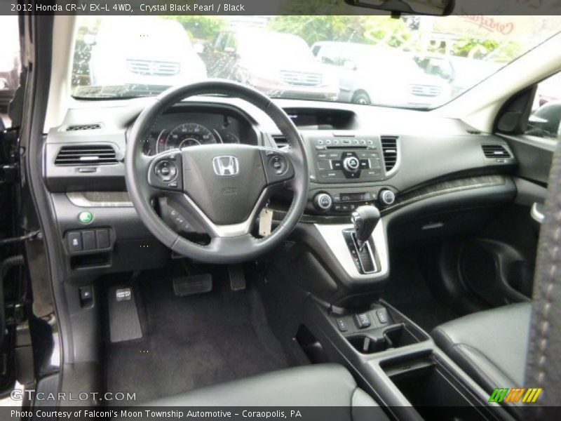 Crystal Black Pearl / Black 2012 Honda CR-V EX-L 4WD