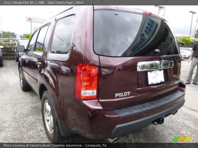 Dark Cherry Pearl / Black 2011 Honda Pilot EX-L 4WD