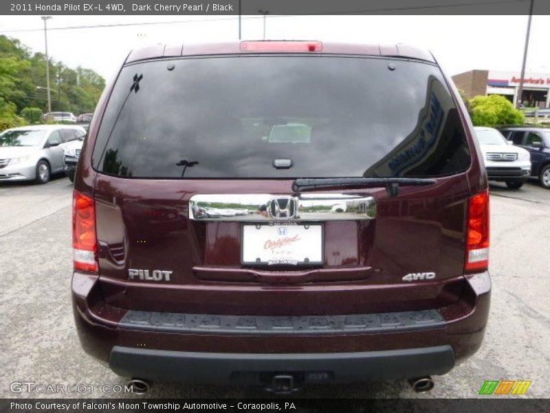 Dark Cherry Pearl / Black 2011 Honda Pilot EX-L 4WD