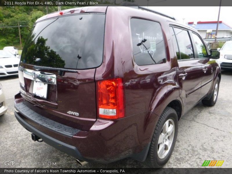 Dark Cherry Pearl / Black 2011 Honda Pilot EX-L 4WD