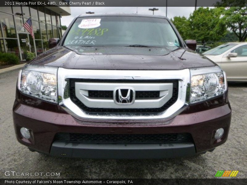 Dark Cherry Pearl / Black 2011 Honda Pilot EX-L 4WD