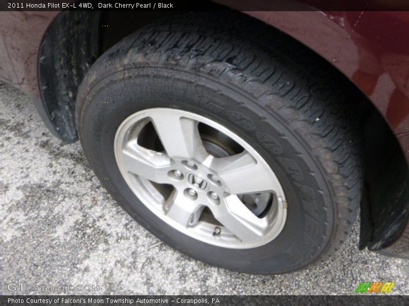 Dark Cherry Pearl / Black 2011 Honda Pilot EX-L 4WD