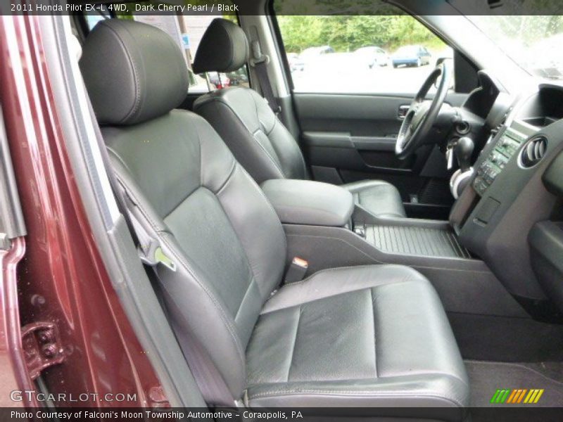 Dark Cherry Pearl / Black 2011 Honda Pilot EX-L 4WD