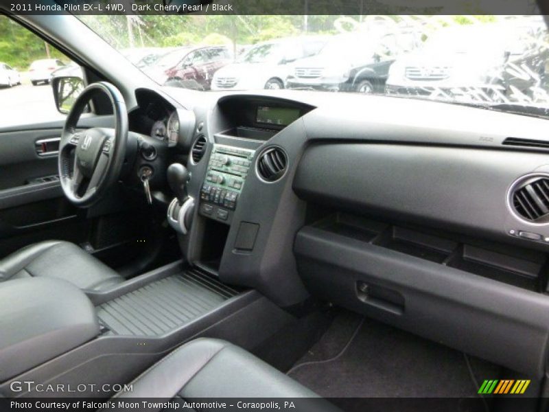 Dark Cherry Pearl / Black 2011 Honda Pilot EX-L 4WD