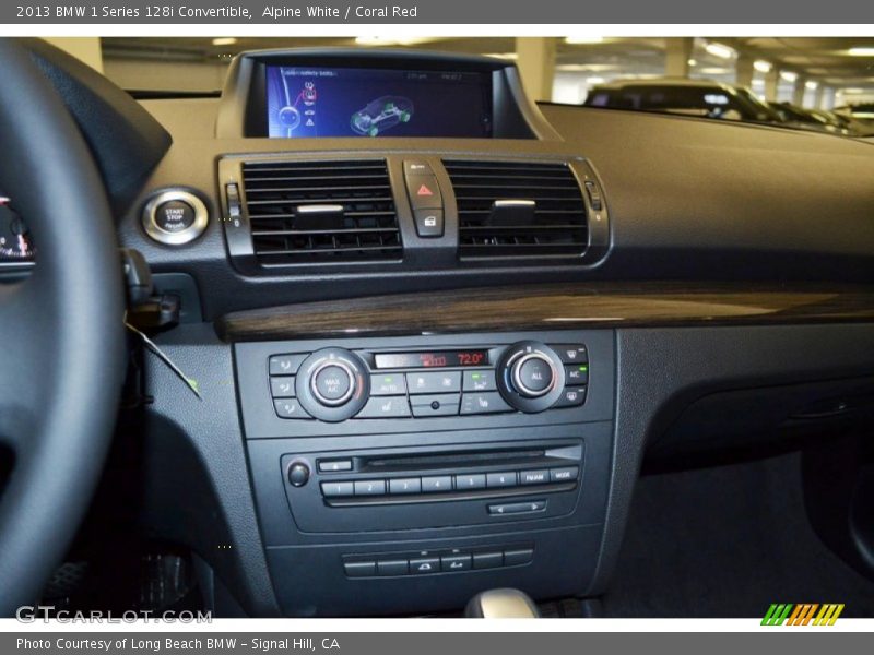 Alpine White / Coral Red 2013 BMW 1 Series 128i Convertible
