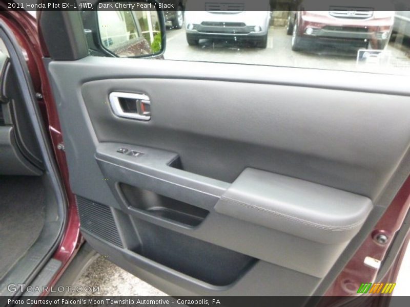Dark Cherry Pearl / Black 2011 Honda Pilot EX-L 4WD