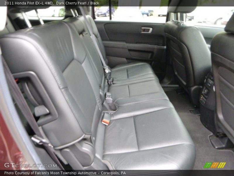 Dark Cherry Pearl / Black 2011 Honda Pilot EX-L 4WD