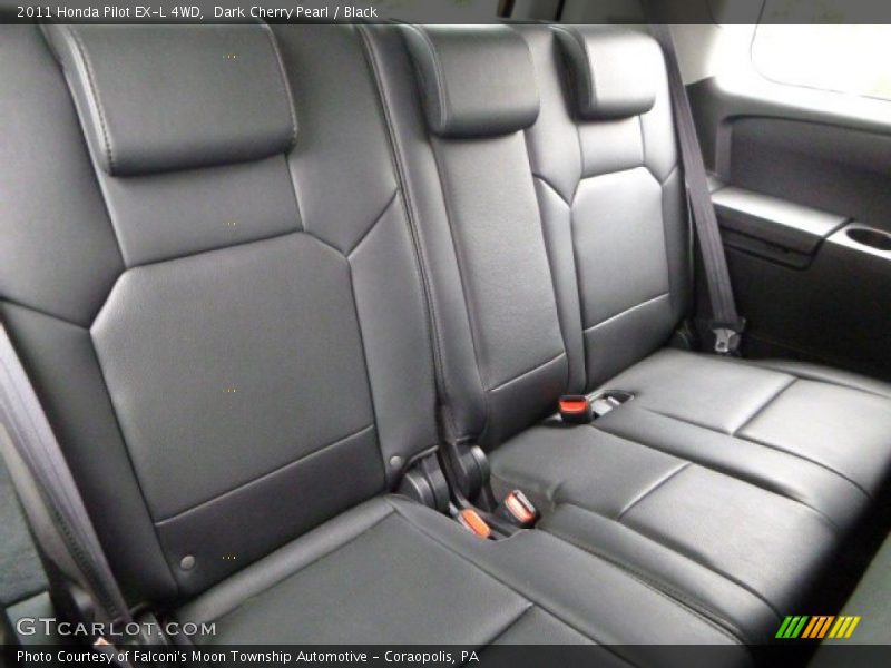 Dark Cherry Pearl / Black 2011 Honda Pilot EX-L 4WD