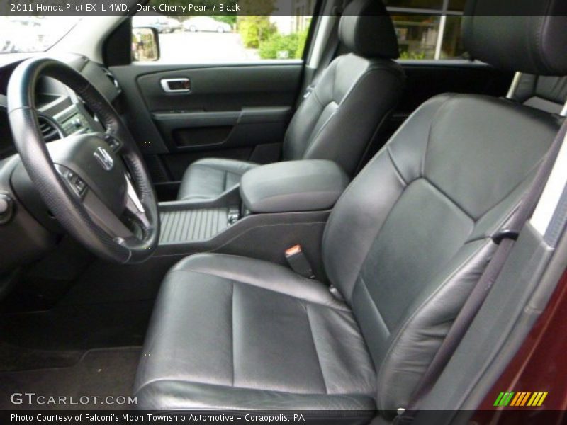 Dark Cherry Pearl / Black 2011 Honda Pilot EX-L 4WD