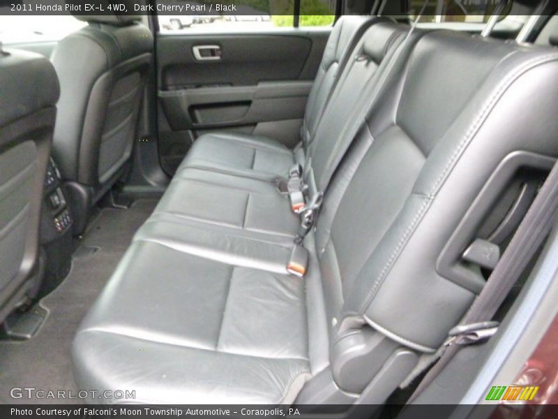 Dark Cherry Pearl / Black 2011 Honda Pilot EX-L 4WD